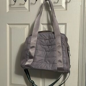 Grey quilted bag